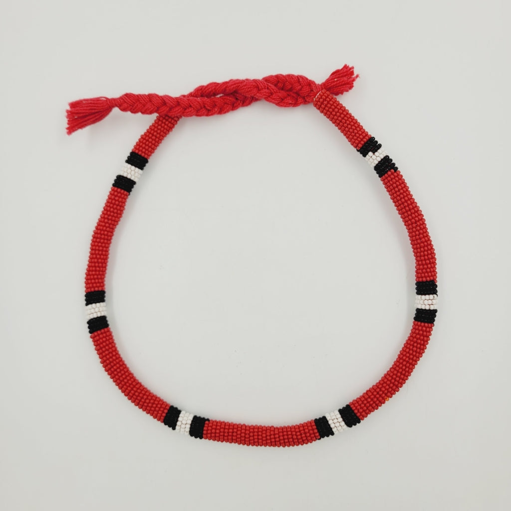 Colar Cobra Coral de Miçanga Povo Waura