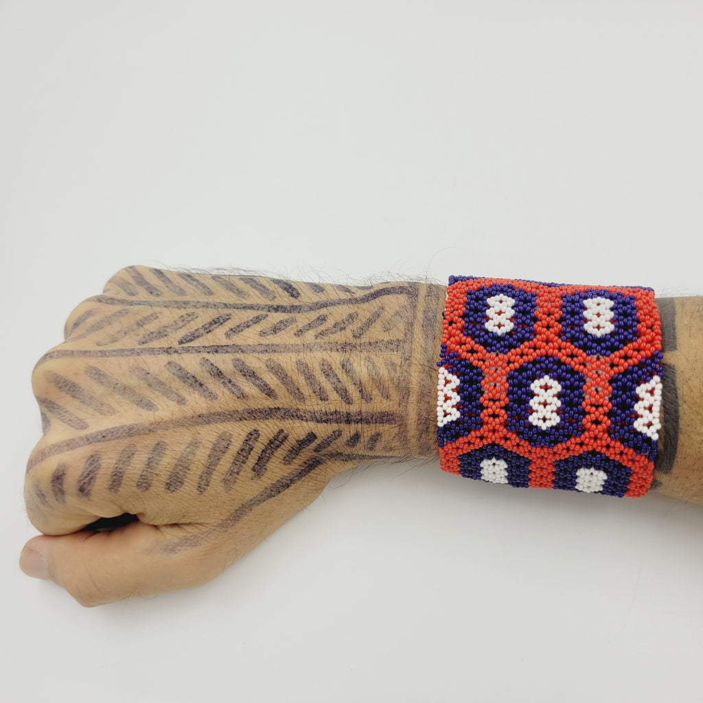 Pulseira Artesanal Indígena Povo Kayapó