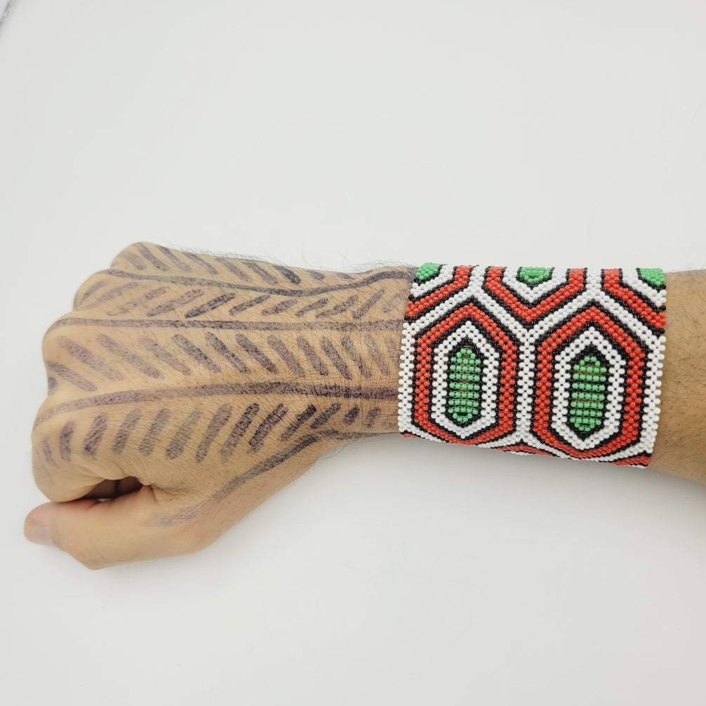Pulseira de Miçanga Colorida Povo Kayapó
