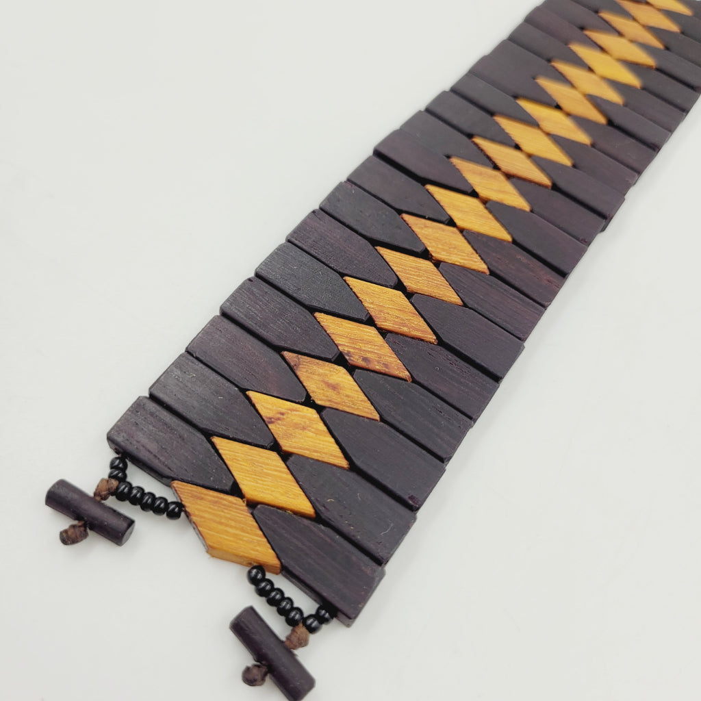 Pulseira Indígena de Madeira Povo Xakriabá