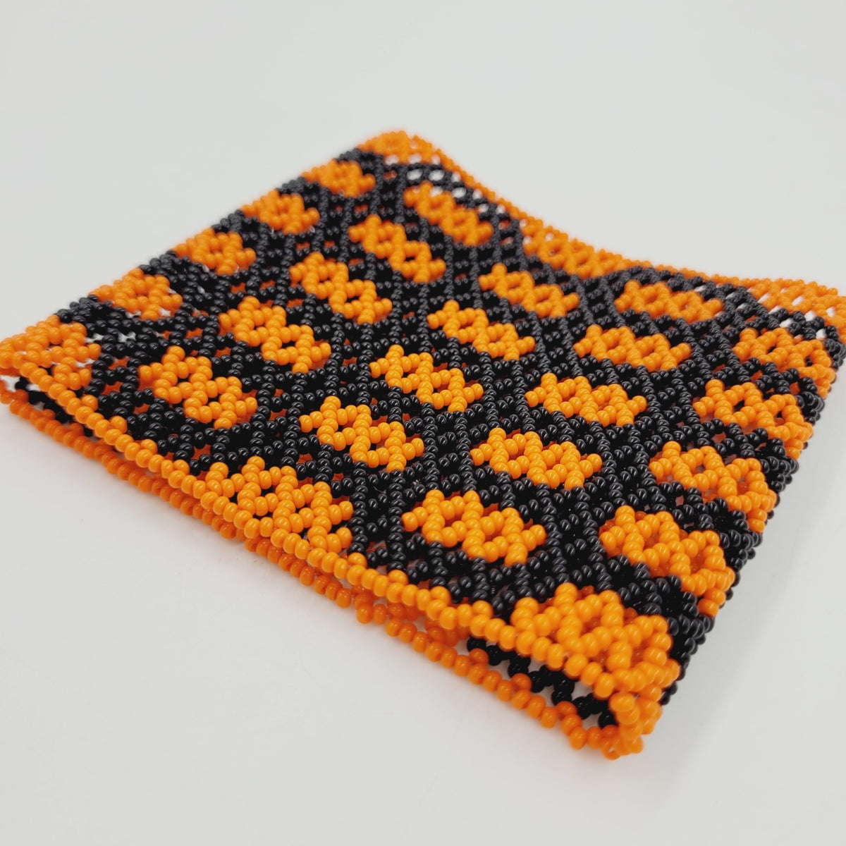 Pulseira Laranja de Miçanga Kayapó 21cm