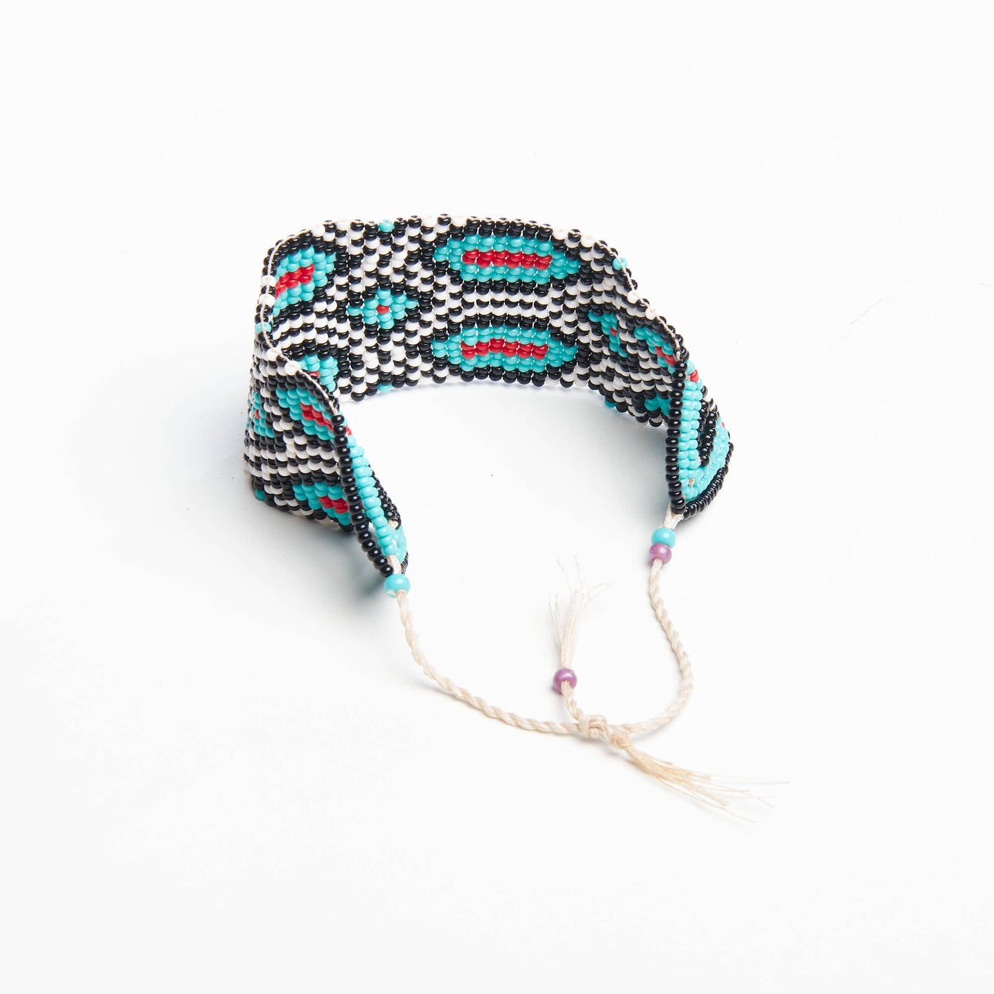 Pulseira Indígena de Miçanga ajustável Kayapó