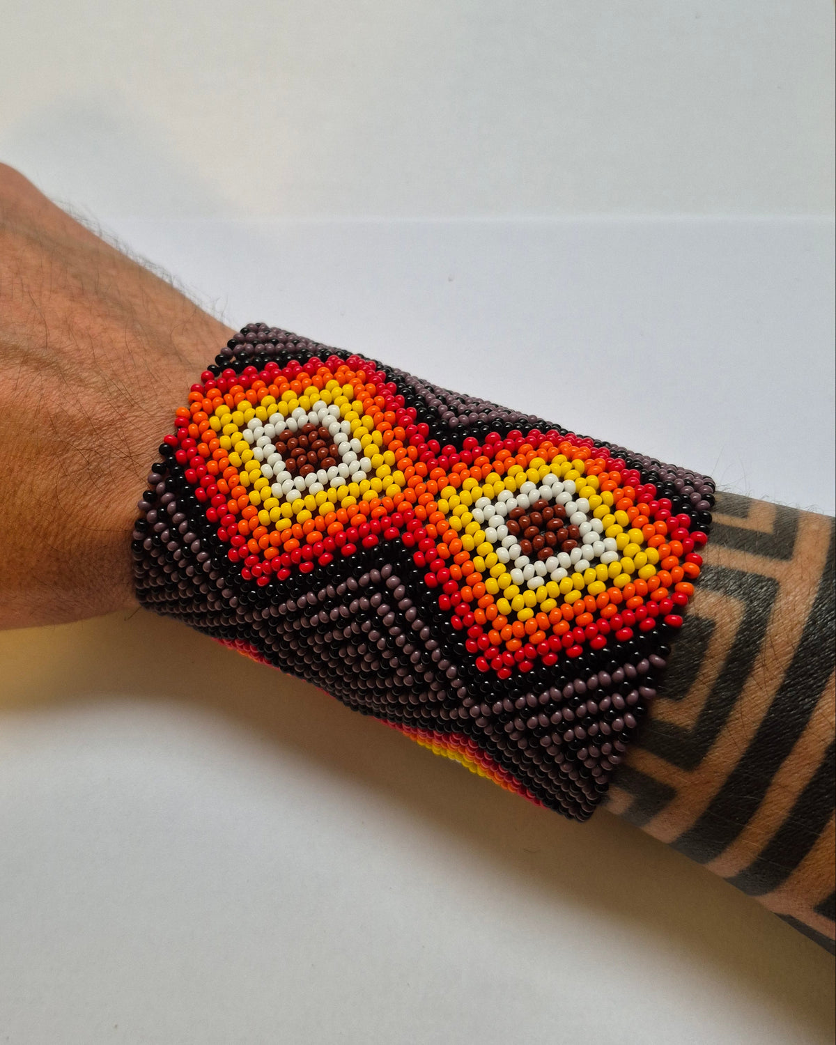 Pulseira de Miçanga fio Elástico Povo Kamayurá