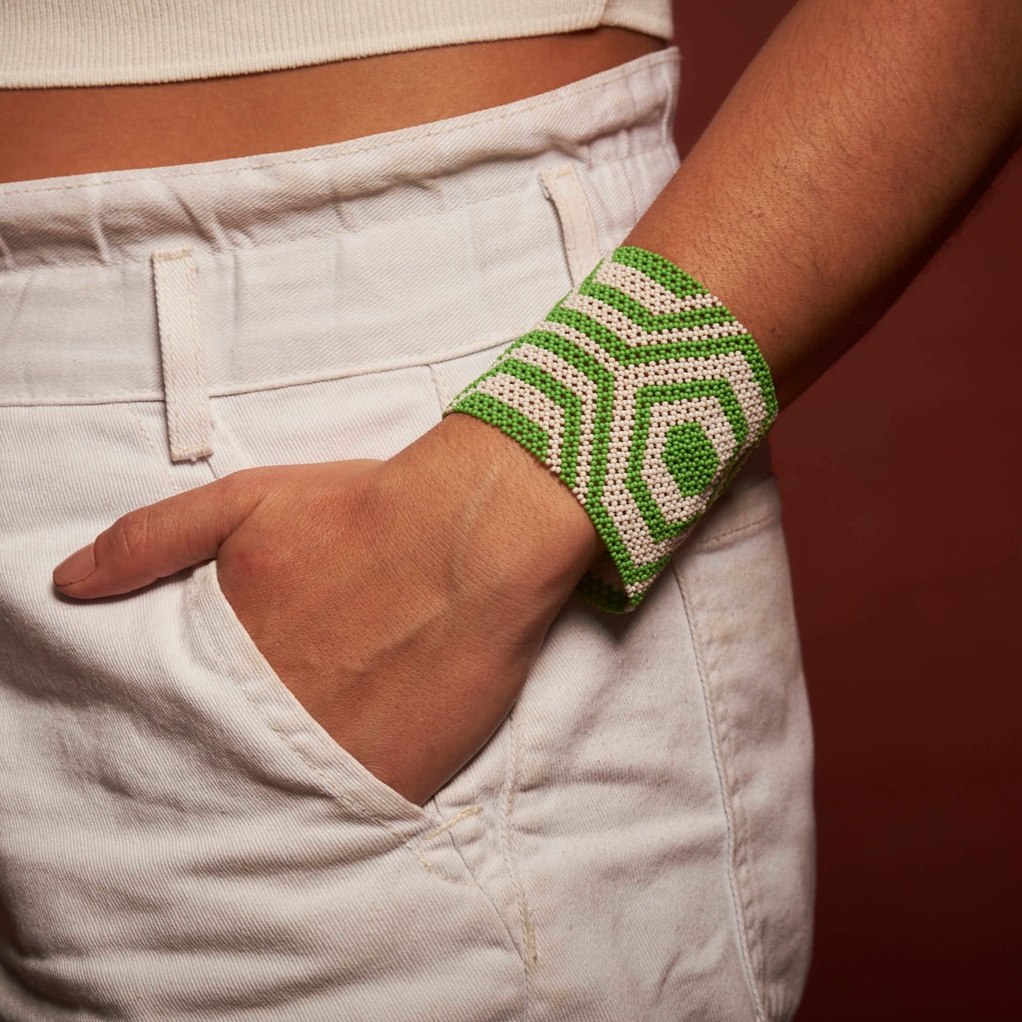 Pulseira de Miçanga Indígena Povo Kayapó