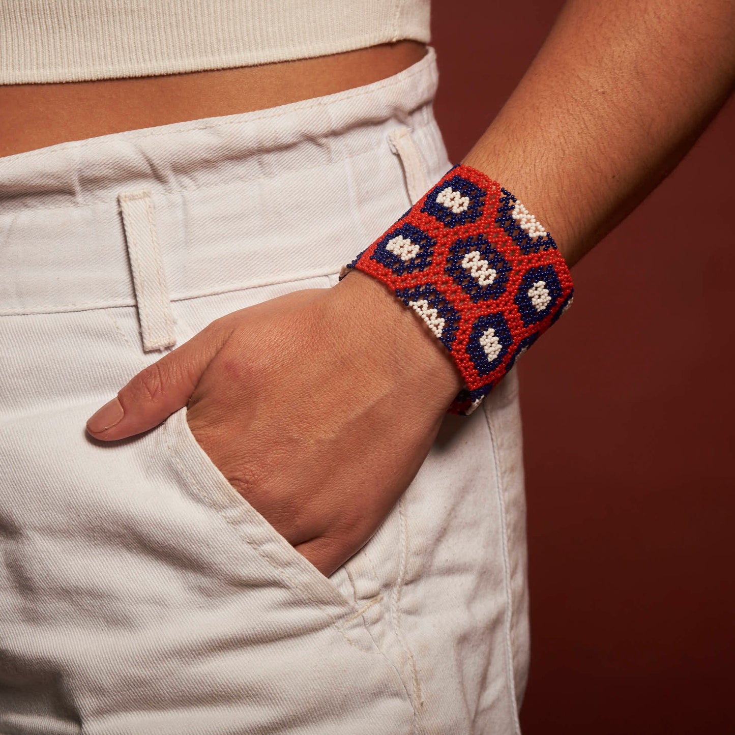 Pulseira Artesanal Indígena Povo Kayapó