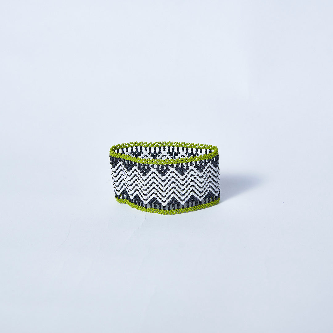 Pulseira de Miçanga Colorida fio Elástico Povo Waura