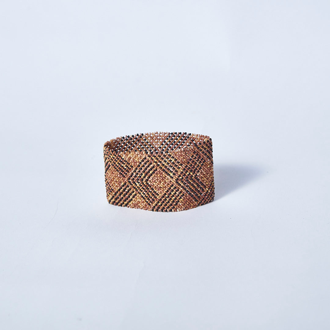 Pulseira de Miçanga Colorida fio Elástico Povo Waura