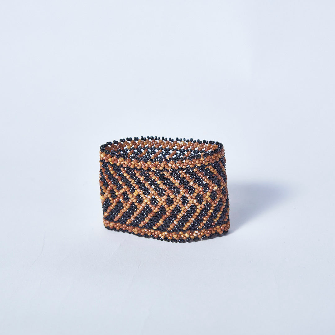 Pulseira de Miçanga Colorida fio Elástico Povo Waura