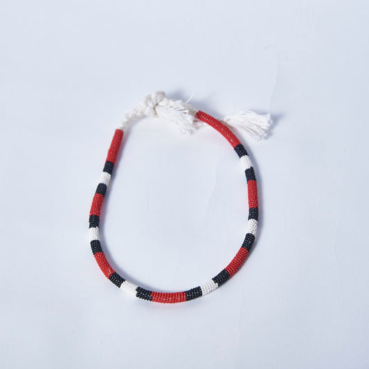 Colar de Miçanga Cobra Coral Povo Waura