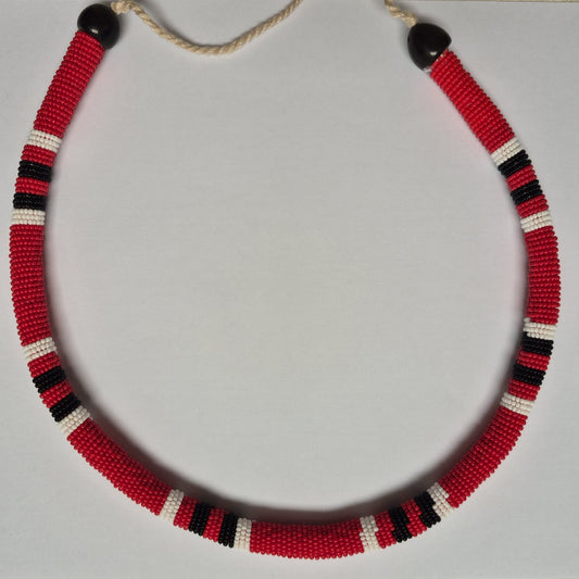 Colar de Miçanga Cobra Coral Povo Waura