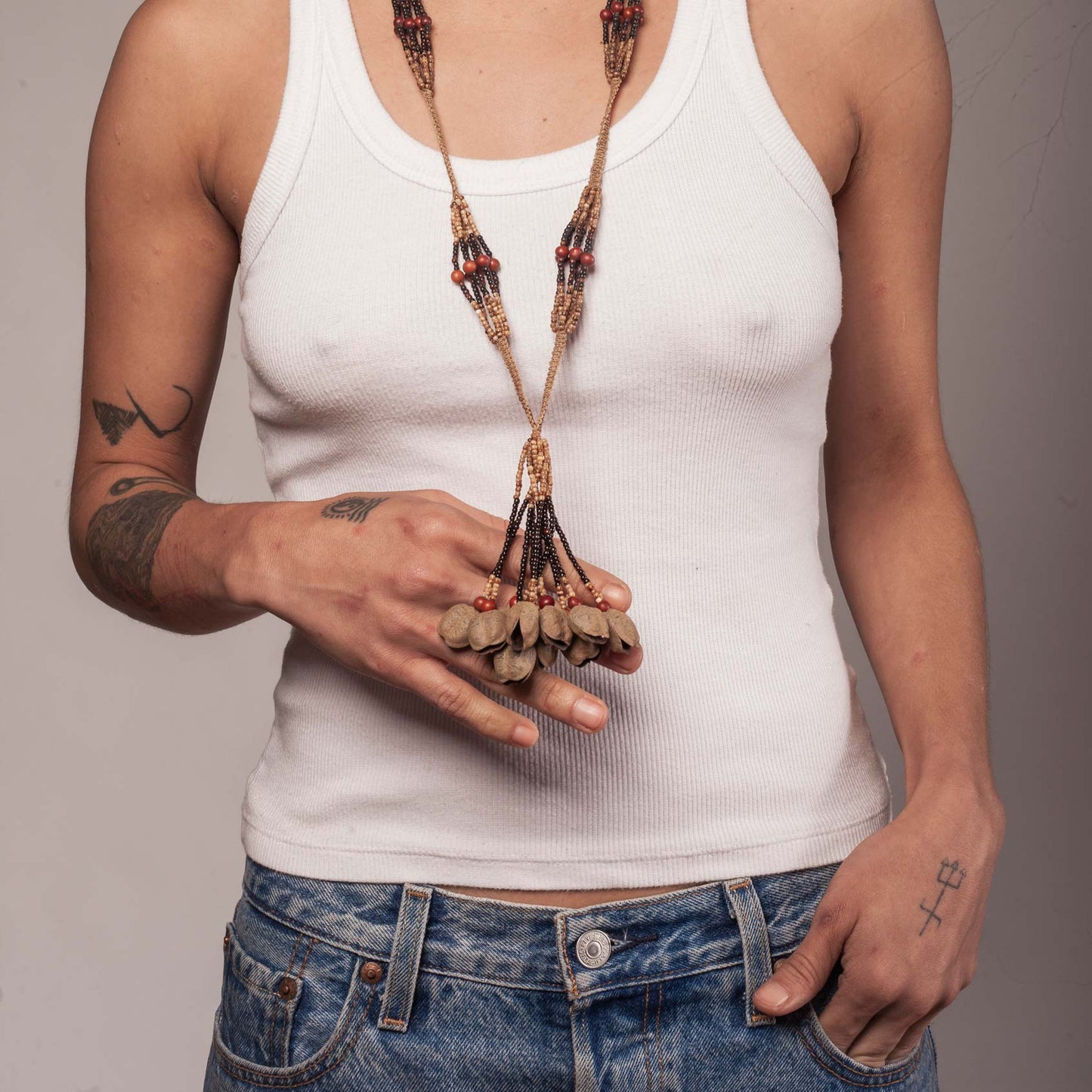 Colar de Sementes Povo Indígena Krahô