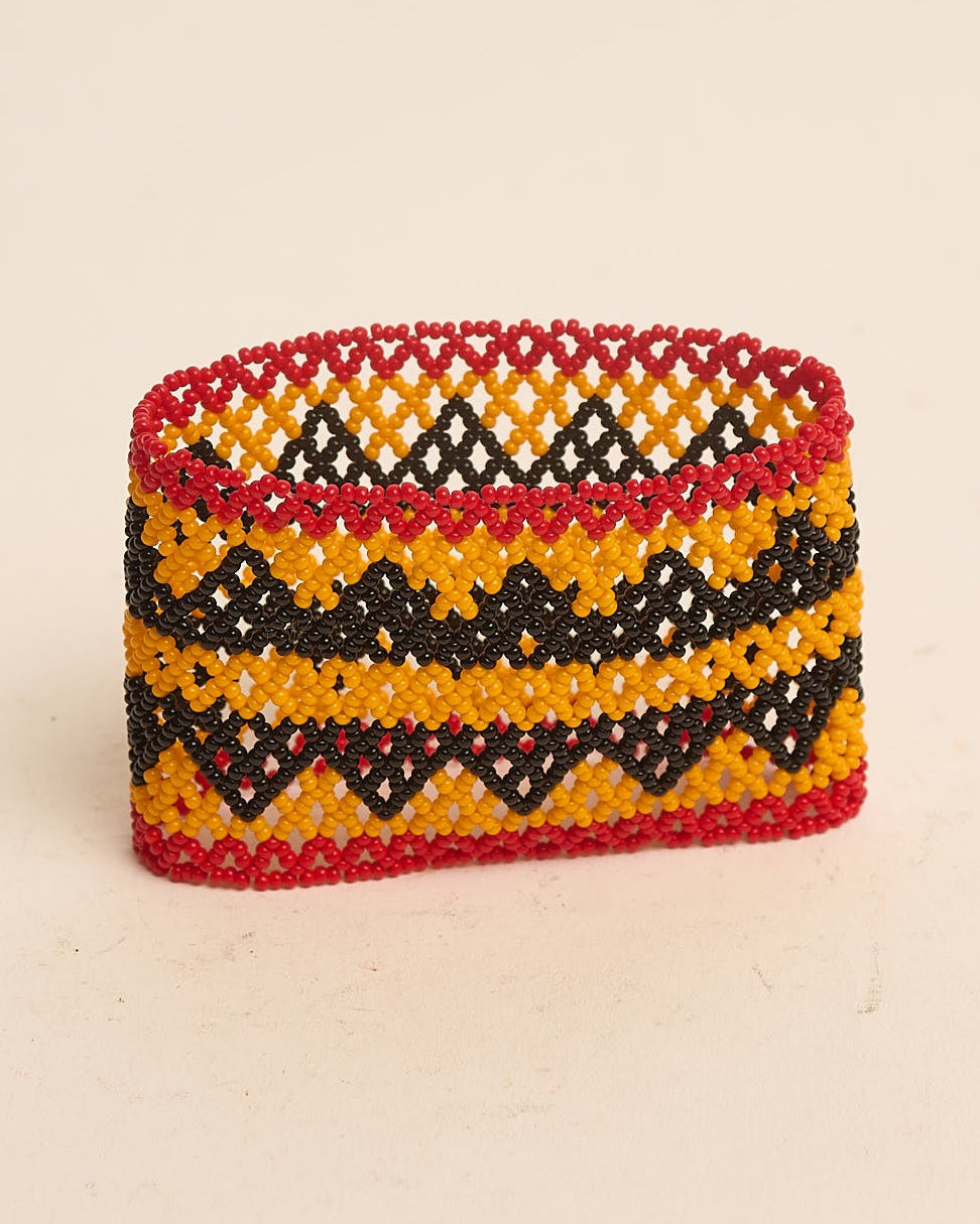 Pulseira de Miçanga Colorida Fio Elástico Povo Waura