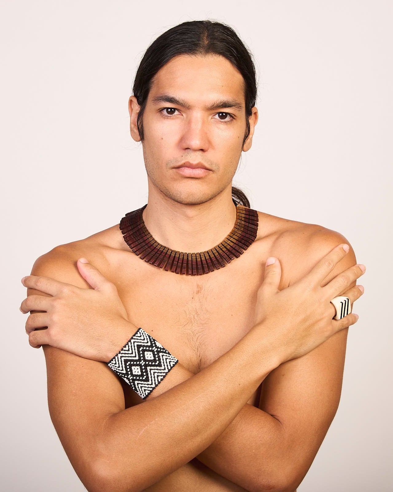 Pulseira de Miçanga fio Elástico Povo Kamayurá