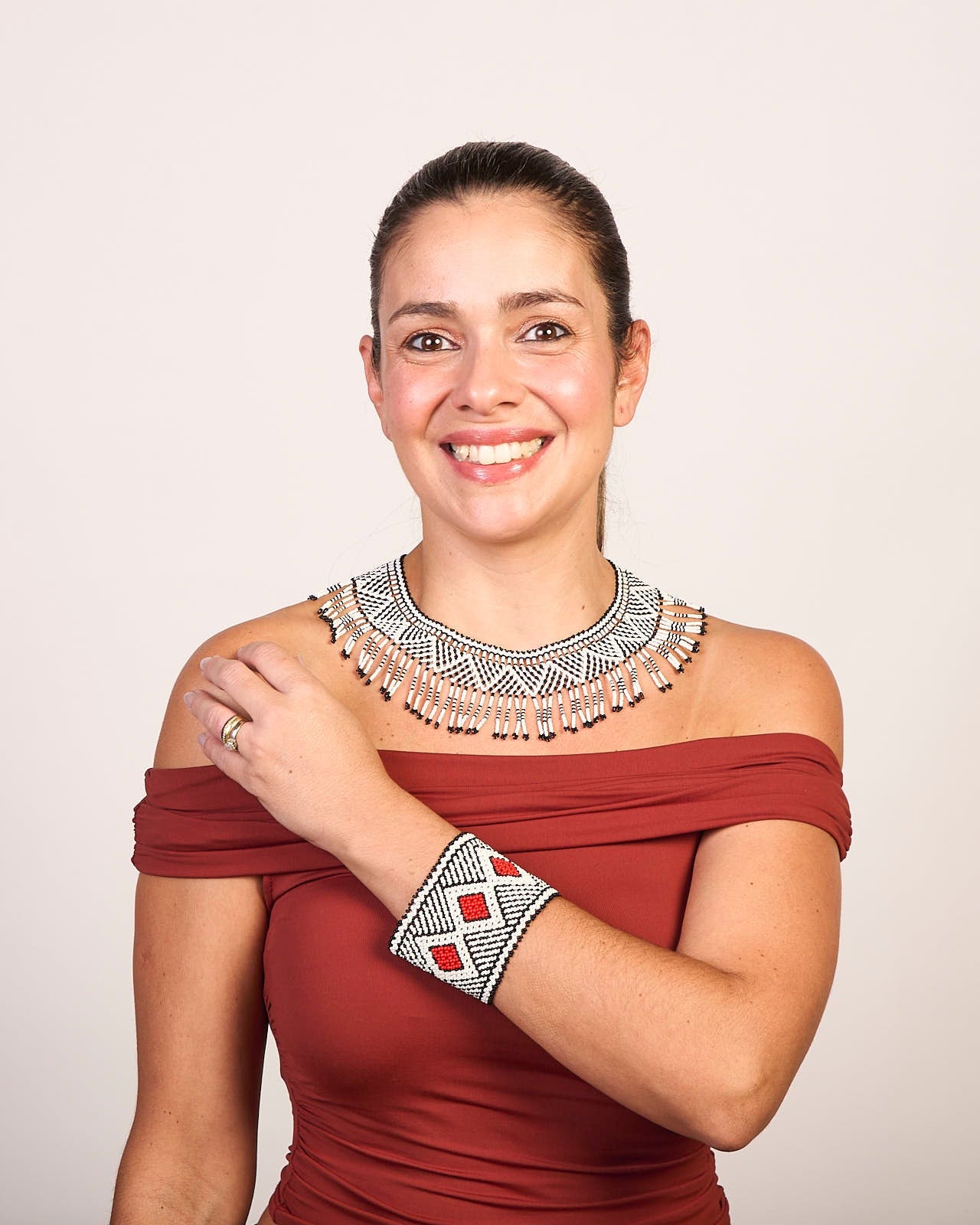 Pulseira de Miçanga fio Elástico Povo Kamayurá