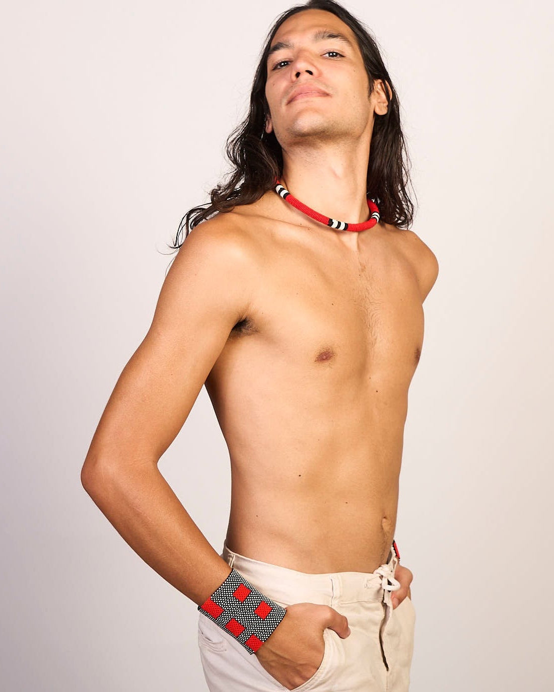 Pulseira de Miçanga fio Elástico Povo Kamayurá
