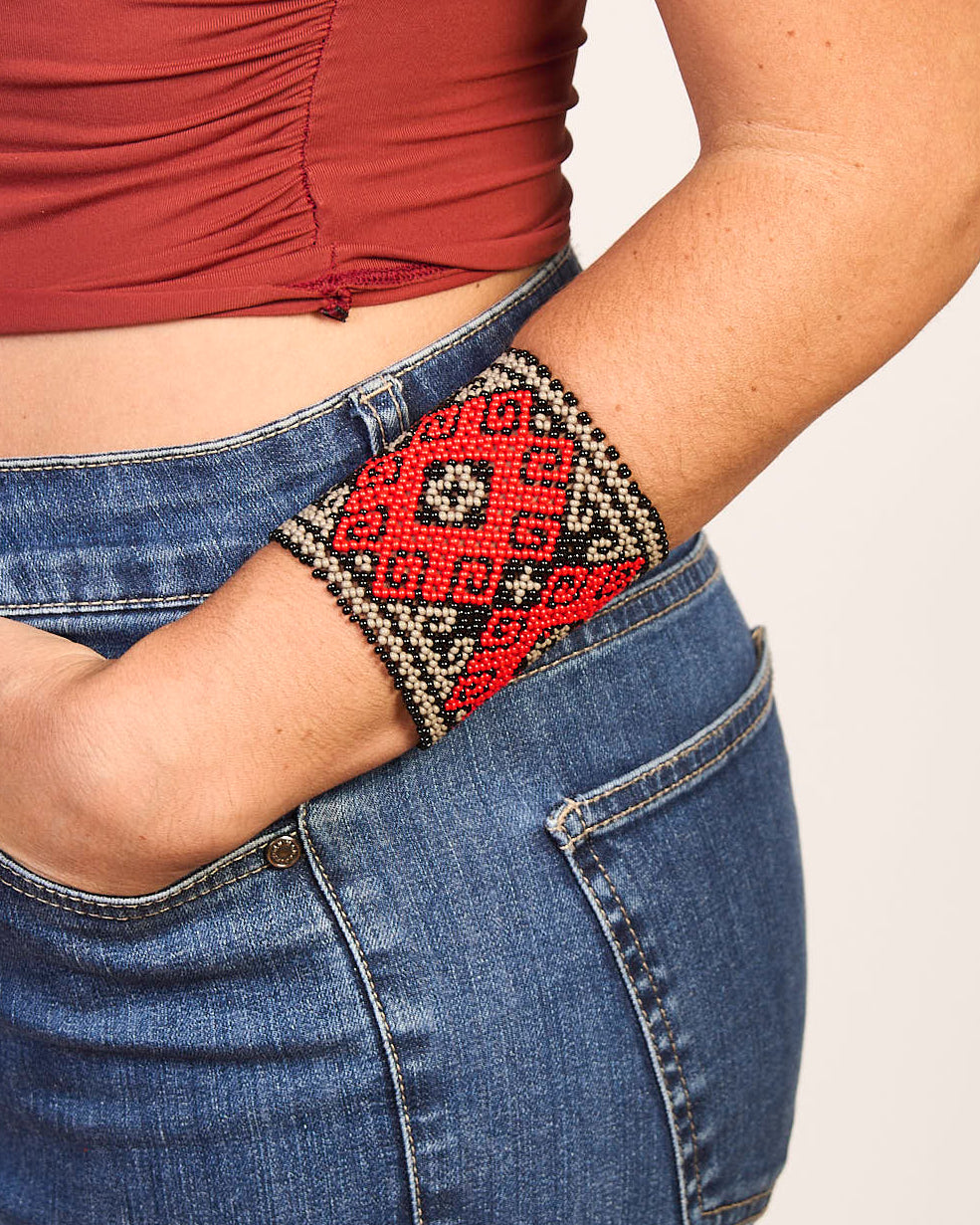 Pulseira de Miçanga fio Elástico Povo Kamayurá
