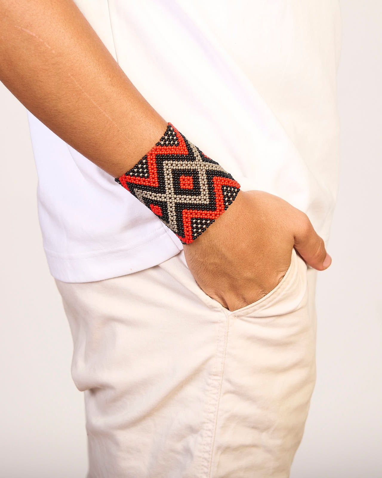 Pulseira de Miçanga fio Elástico Povo Kamayurá