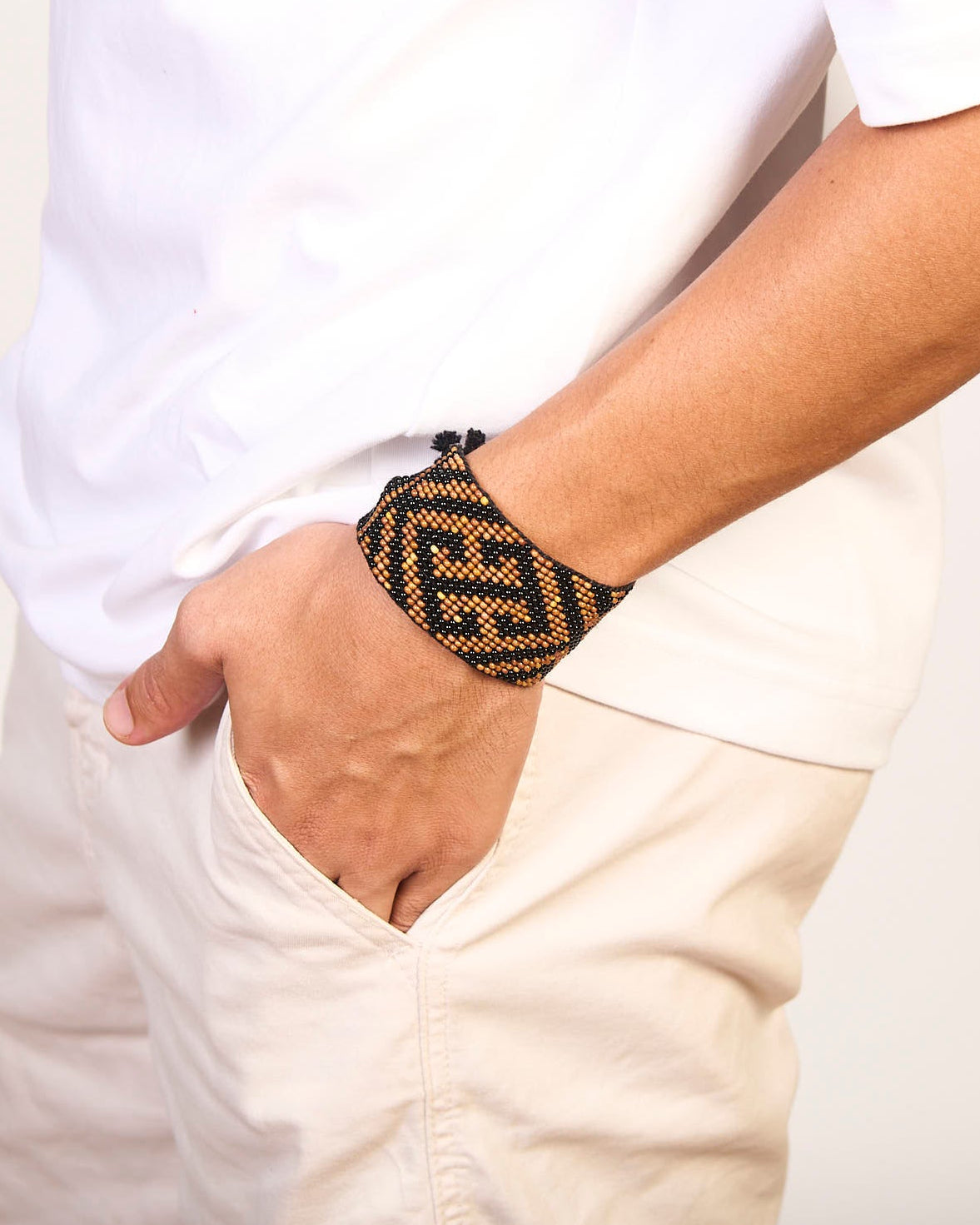 Pulseira de Miçangas Ajustável Povo Guajajara