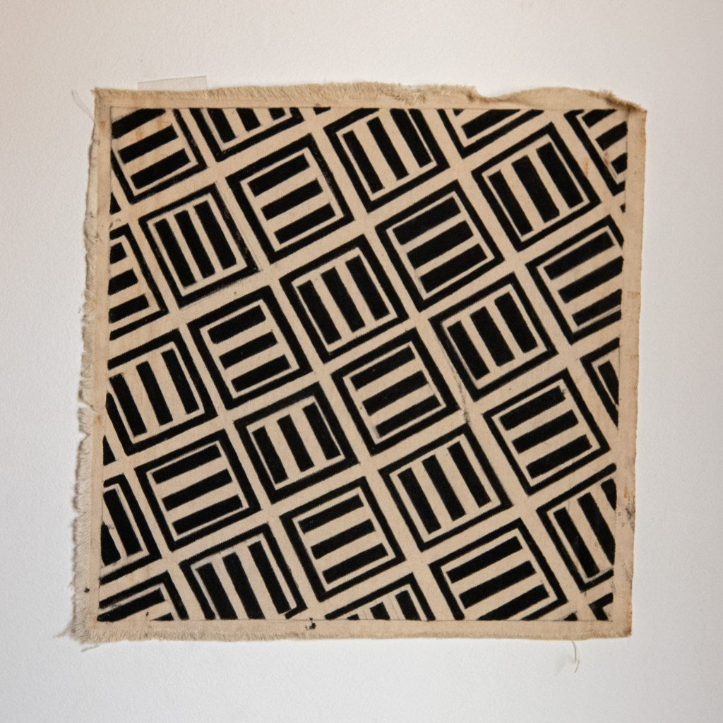 Pintura Grafismo Indígena Kayabi em Tela 38x38cm