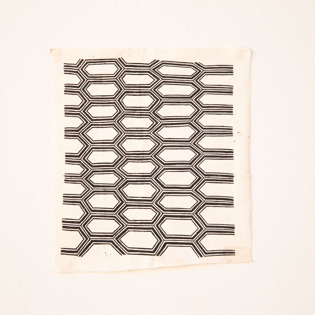 Grafismo Kayapó em Tela de Algodão 55x50cm