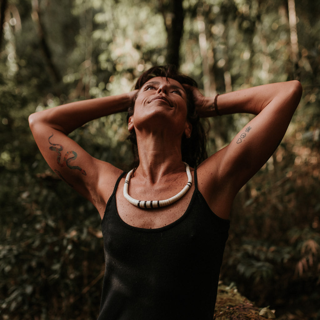 Colar de Jarina Marfim Vegetal e Tucumã Povo Apurinã