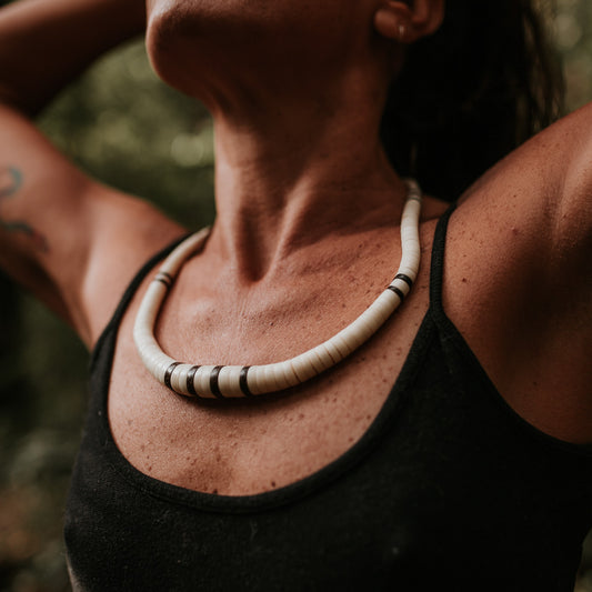 Colar de Jarina Marfim Vegetal e Tucumã  Povo Apurinã