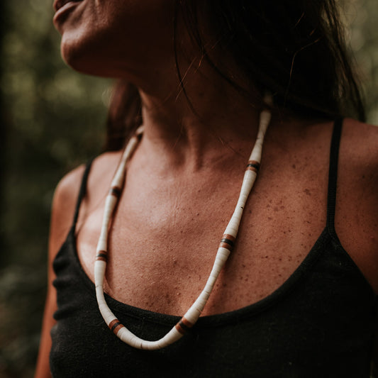 Colar de Jarina Marfim Vegetal e Tucumã  Povo Apurinã