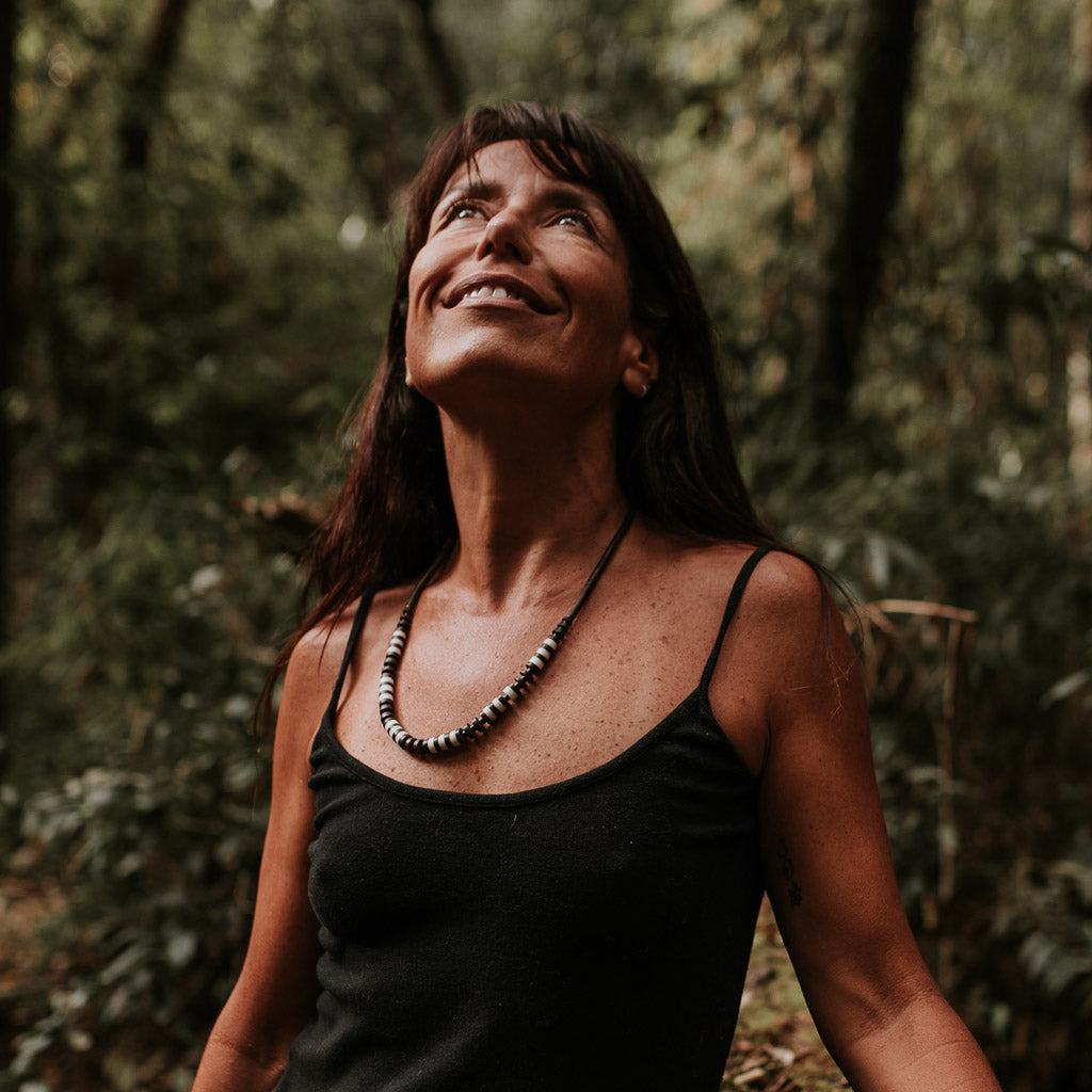 Colar de Tucumã e Jarina Marfim Vegetal Apurinã