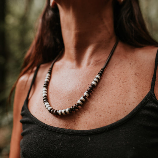 Colar de Tucumã e Jarina Marfim Vegetal Apurinã