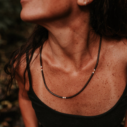 Colar de Tucumã Inajá e Jarina Marfim Vegetal Povo Apurinã