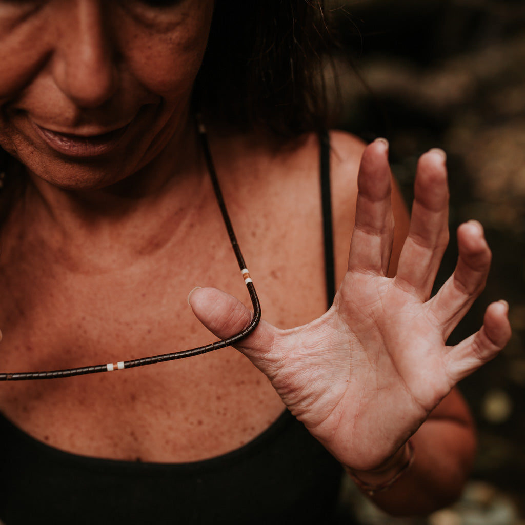 Colar de Tucumã Inajá e Jarina Marfim Vegetal Povo Apurinã