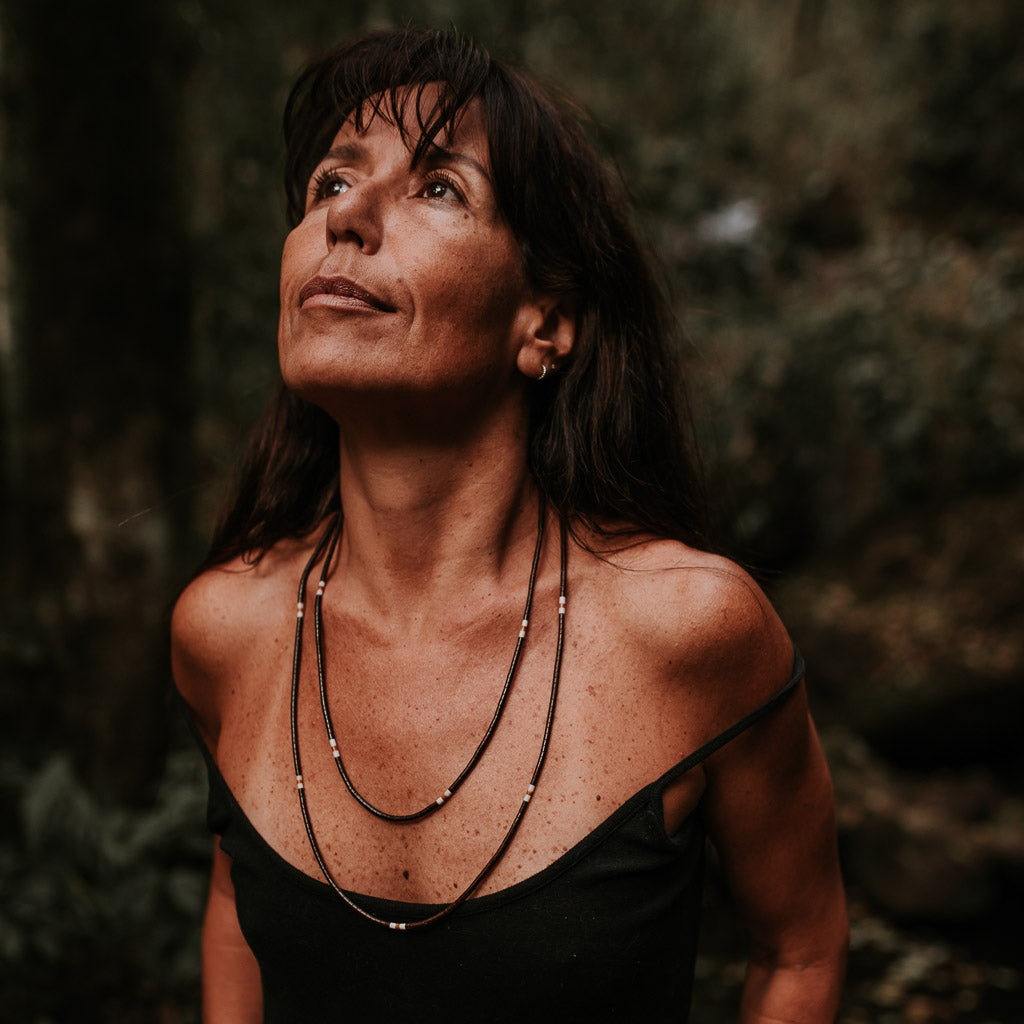 Colar de Tucumã Inajá e Jarina Marfim Vegetal Povo Apurinã