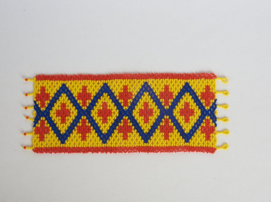 Pulseira Artesanal de Miçanga de Vidro Kanela
