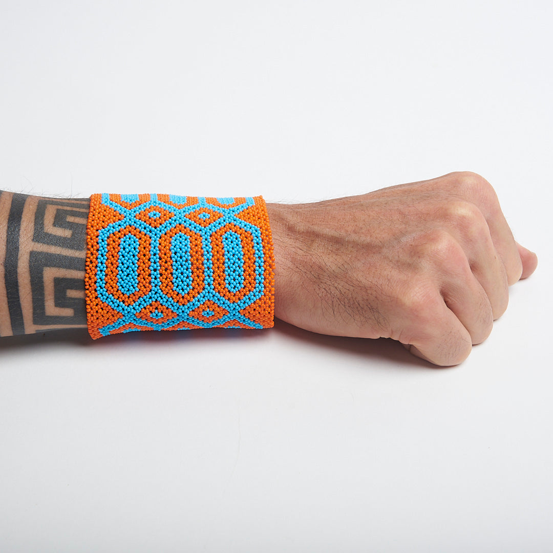 Pulseira Indígena de Miçanga Kayapó