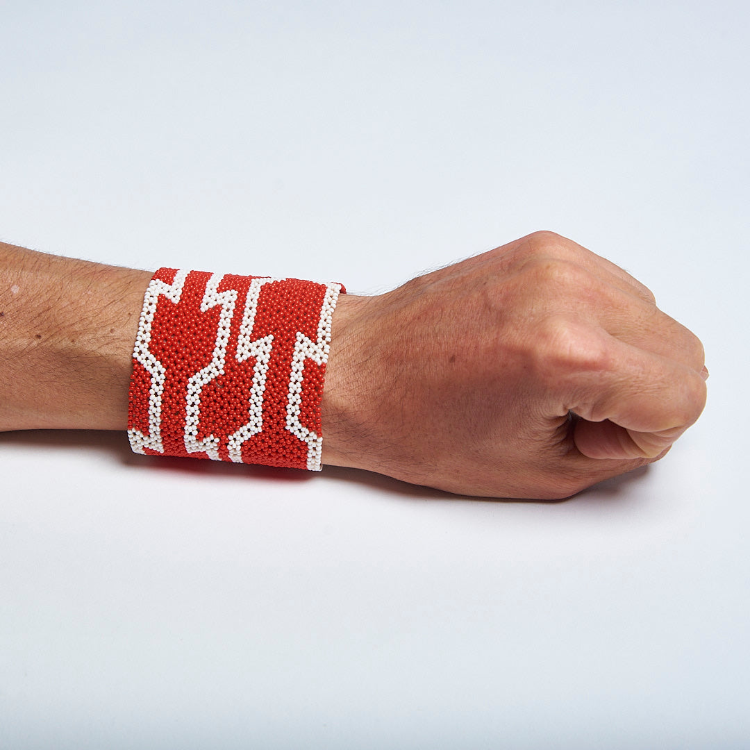 Pulseira Indígena de Miçanga Kayapó