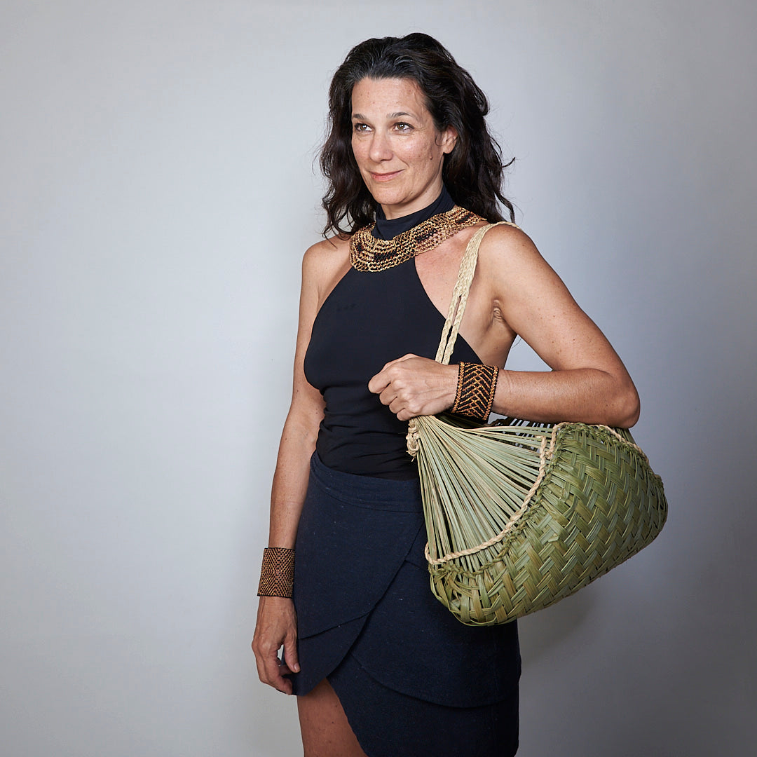 Bolsa Artesanal Indígena Krahô Fibra de Buriti