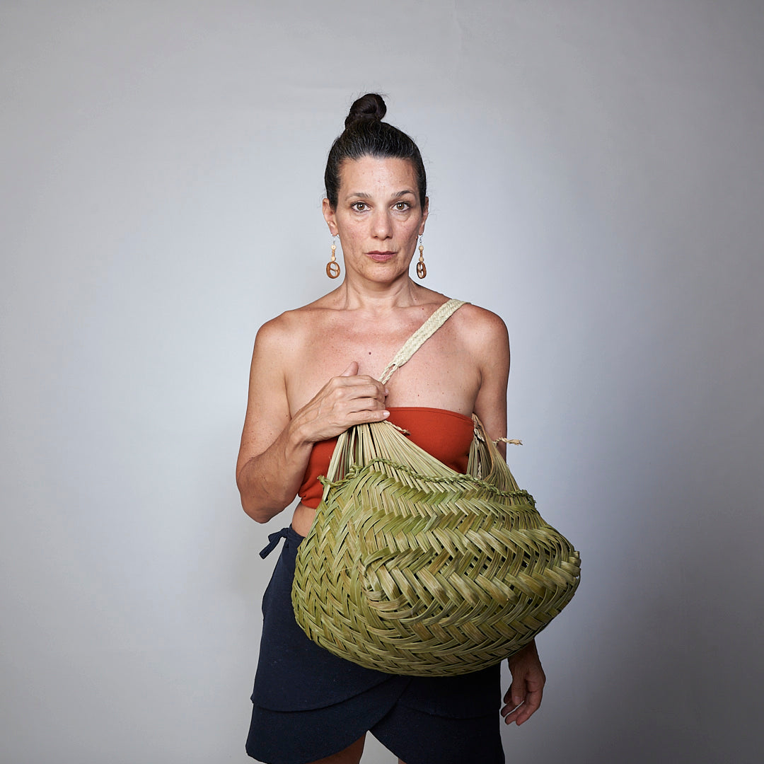 Bolsa Artesanal Indígena Krahô Fibra de Buriti