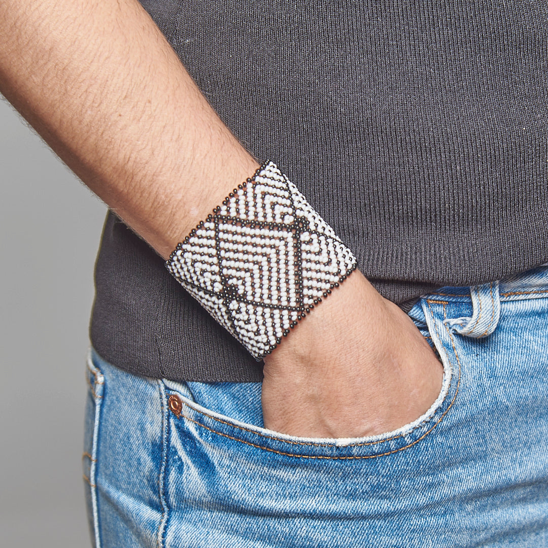 Pulseira de Miçanga fio Elástico Povo Kamayurá