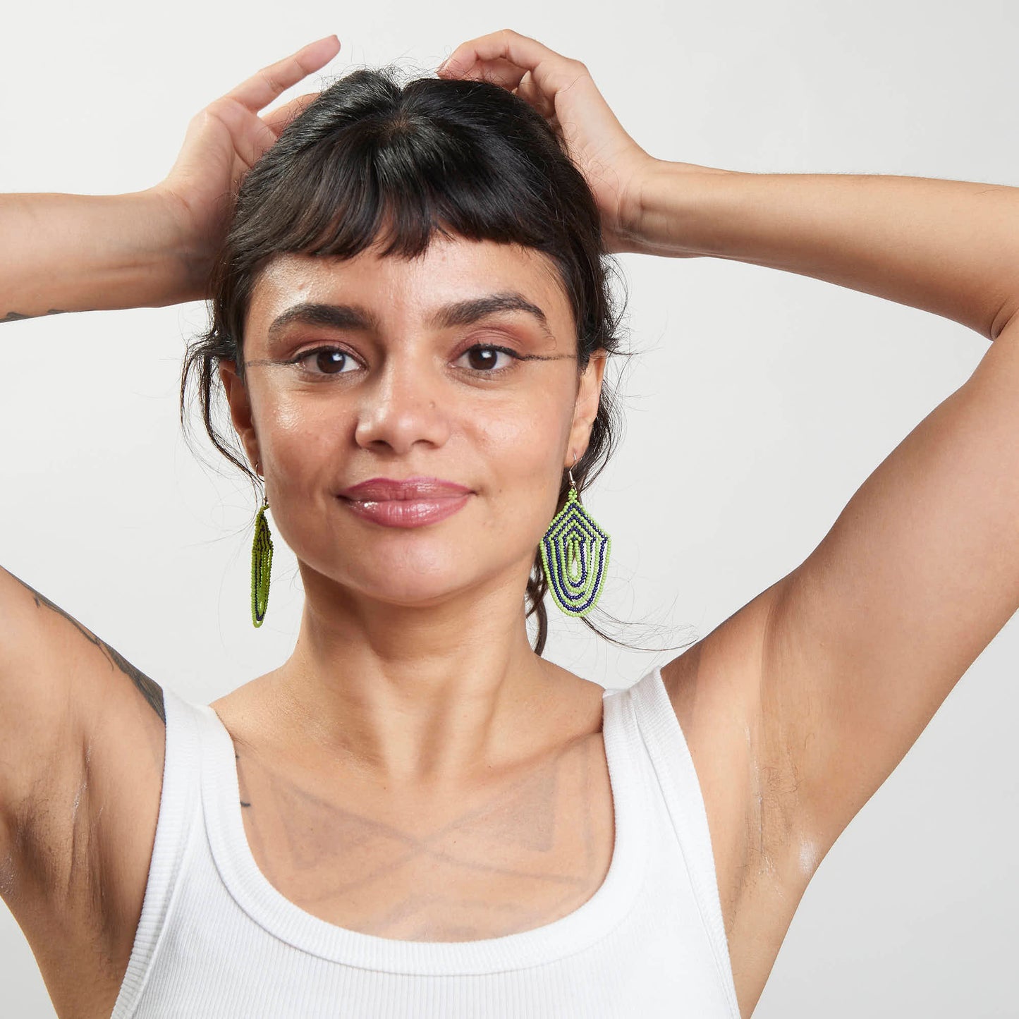 Brinco Artesanal de Miçanga Povo Kayapó