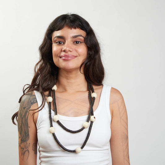 Biojóia de Tucumã e Sementes Jarina Marfim Vegetal