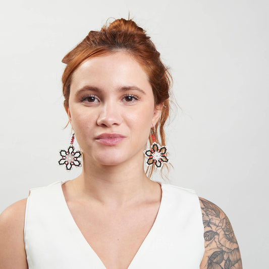 Brinco Artesanal de Miçanga Povo Kanela