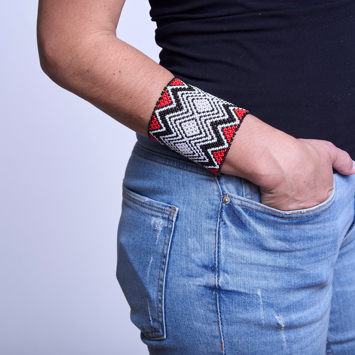 Pulseira de Miçanga fio Elástico Povo Kamayurá