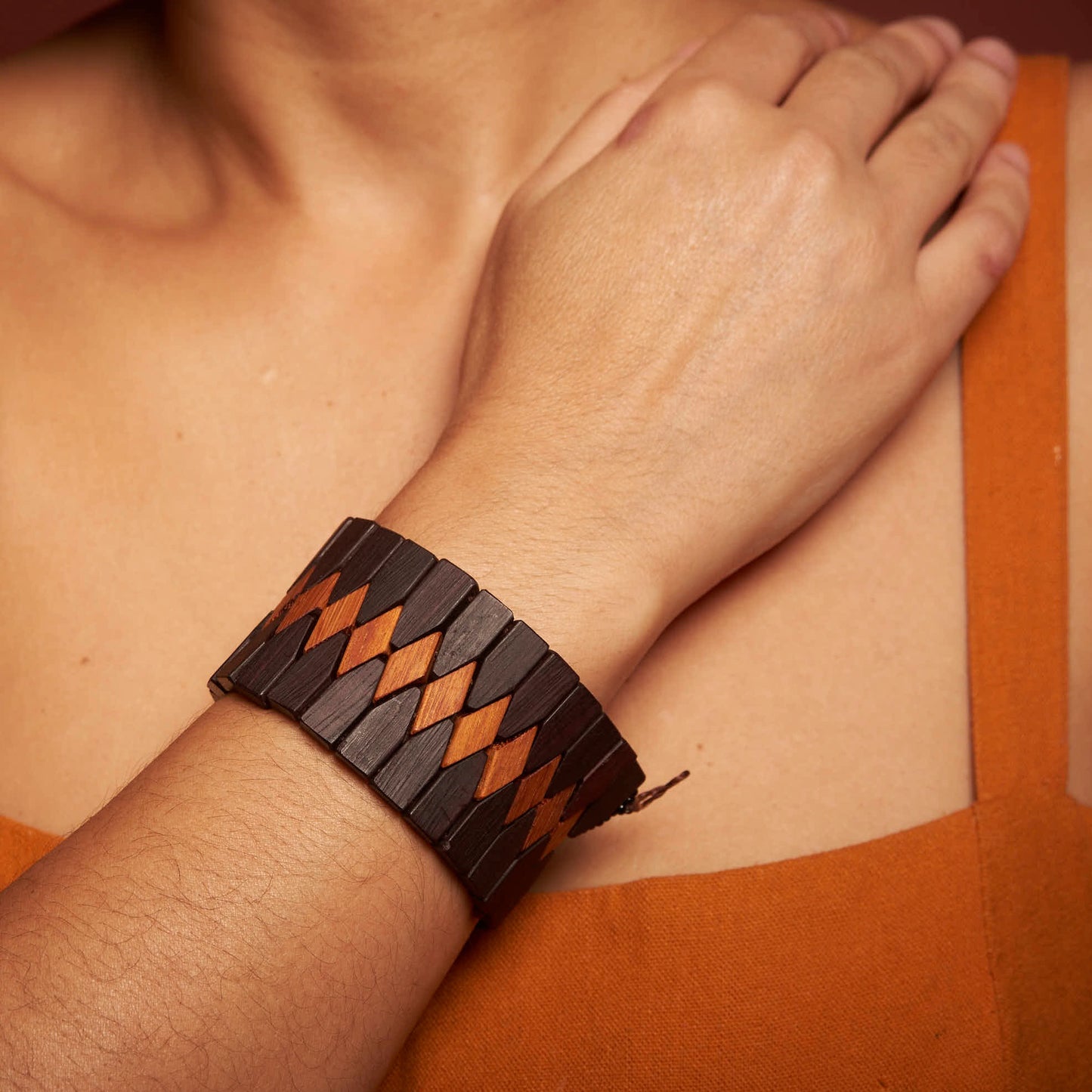 Pulseira Indígena de Madeira Povo Xakriabá