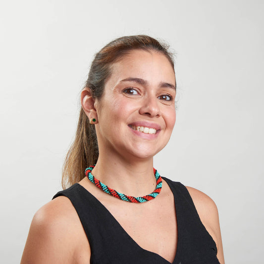 Colar Indígena de Miçanga Kayapó
