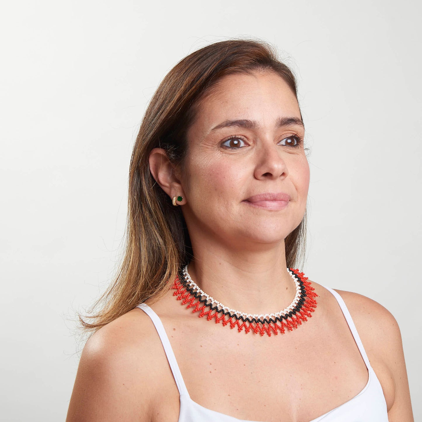 Colar Indígena de Miçanga Kayapó