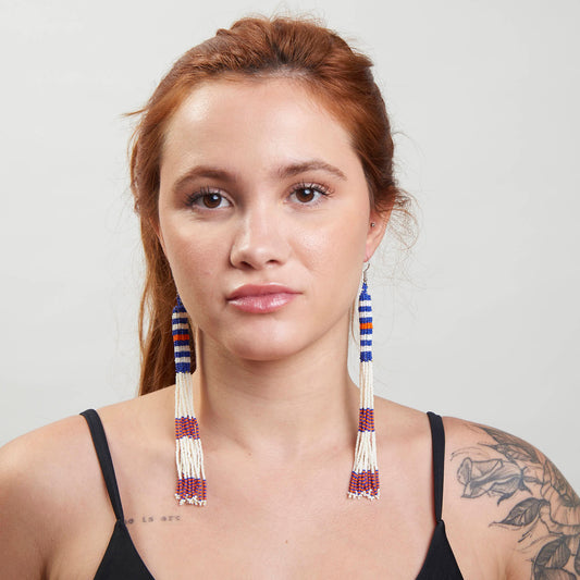 Brinco Artesanal de Miçanga Povo Kayapó