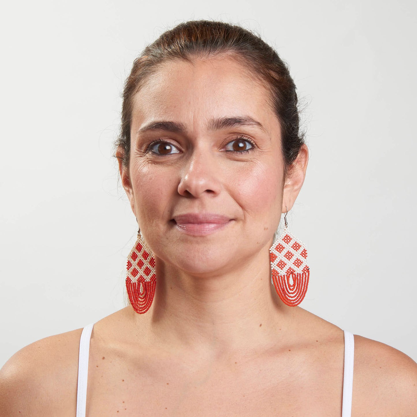 Brinco Artesanal de Miçanga Povo Kayapó