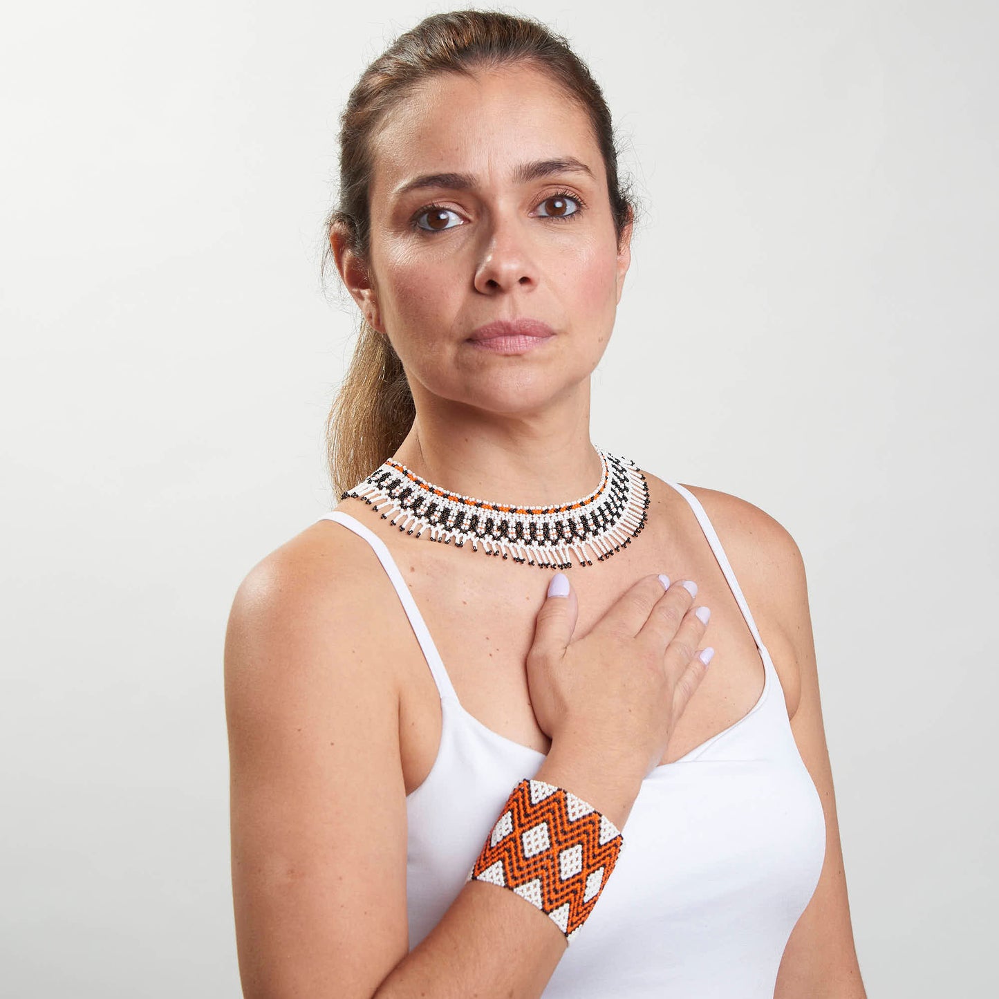 Pulseira Indígena de Miçanga Kayapó