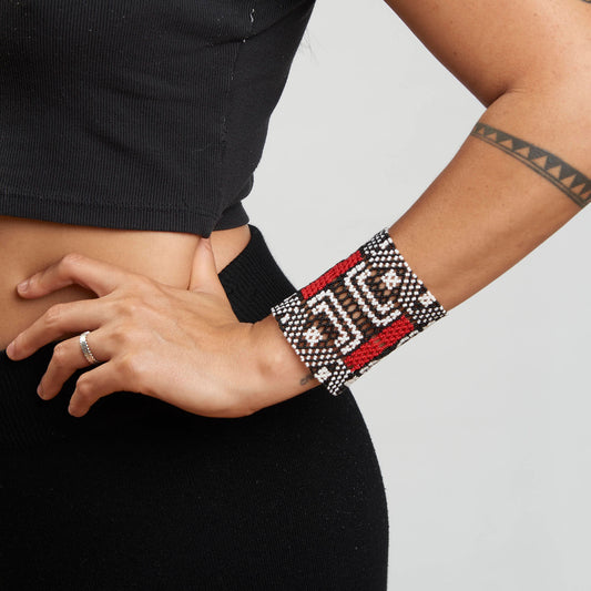 Pulseira de Miçanga fio Elástico Povo Kamayurá