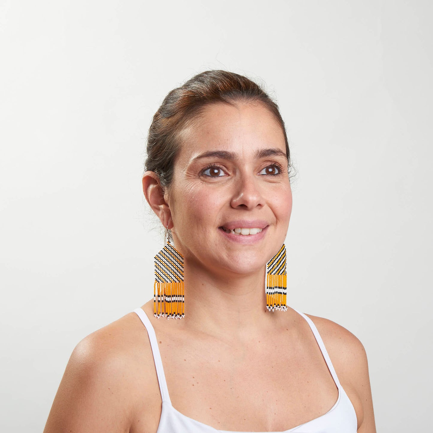 Brinco Artesanal de Miçanga Povo Kayapó